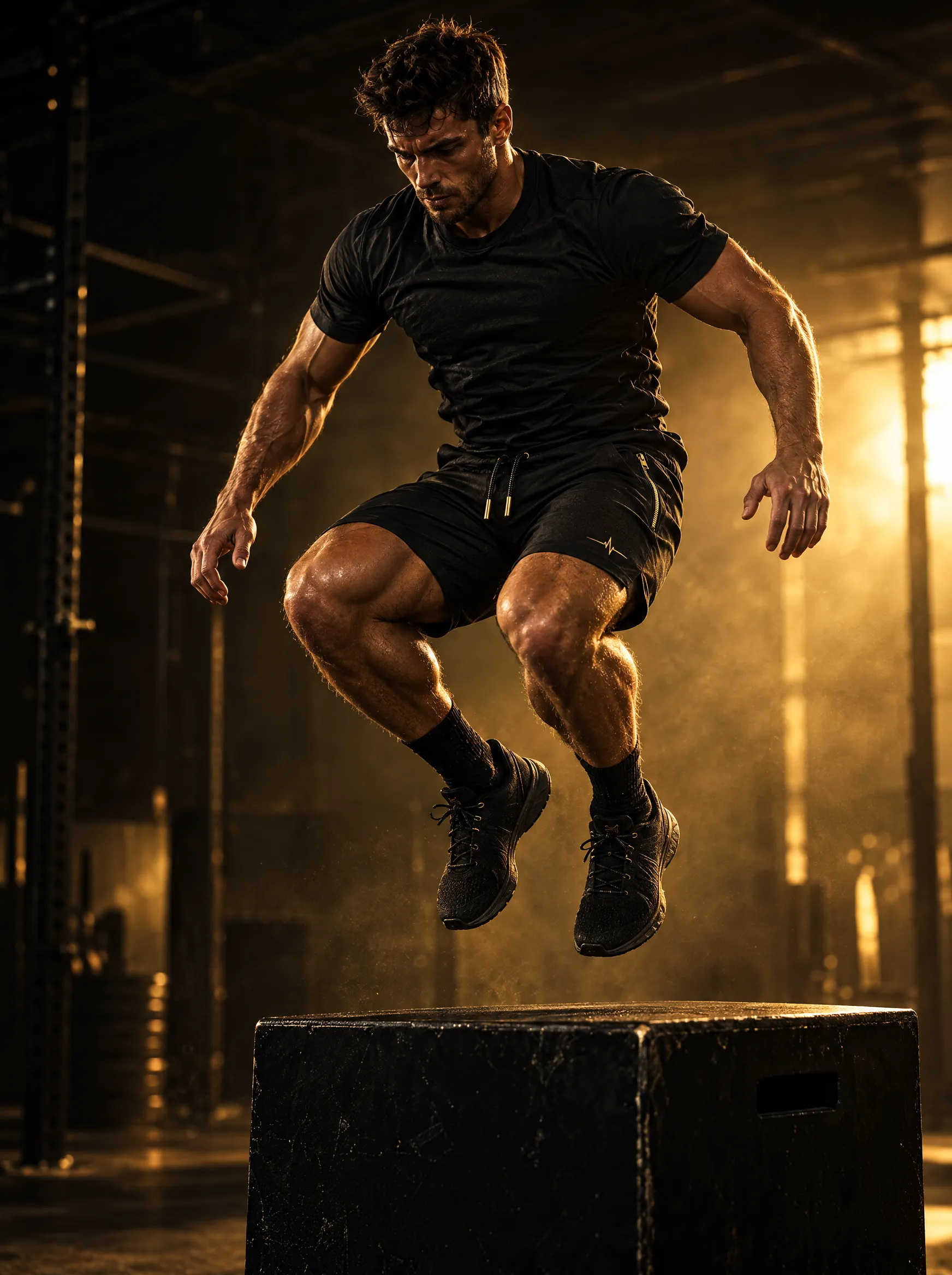 Iron 7" Training Short worn by an athlete