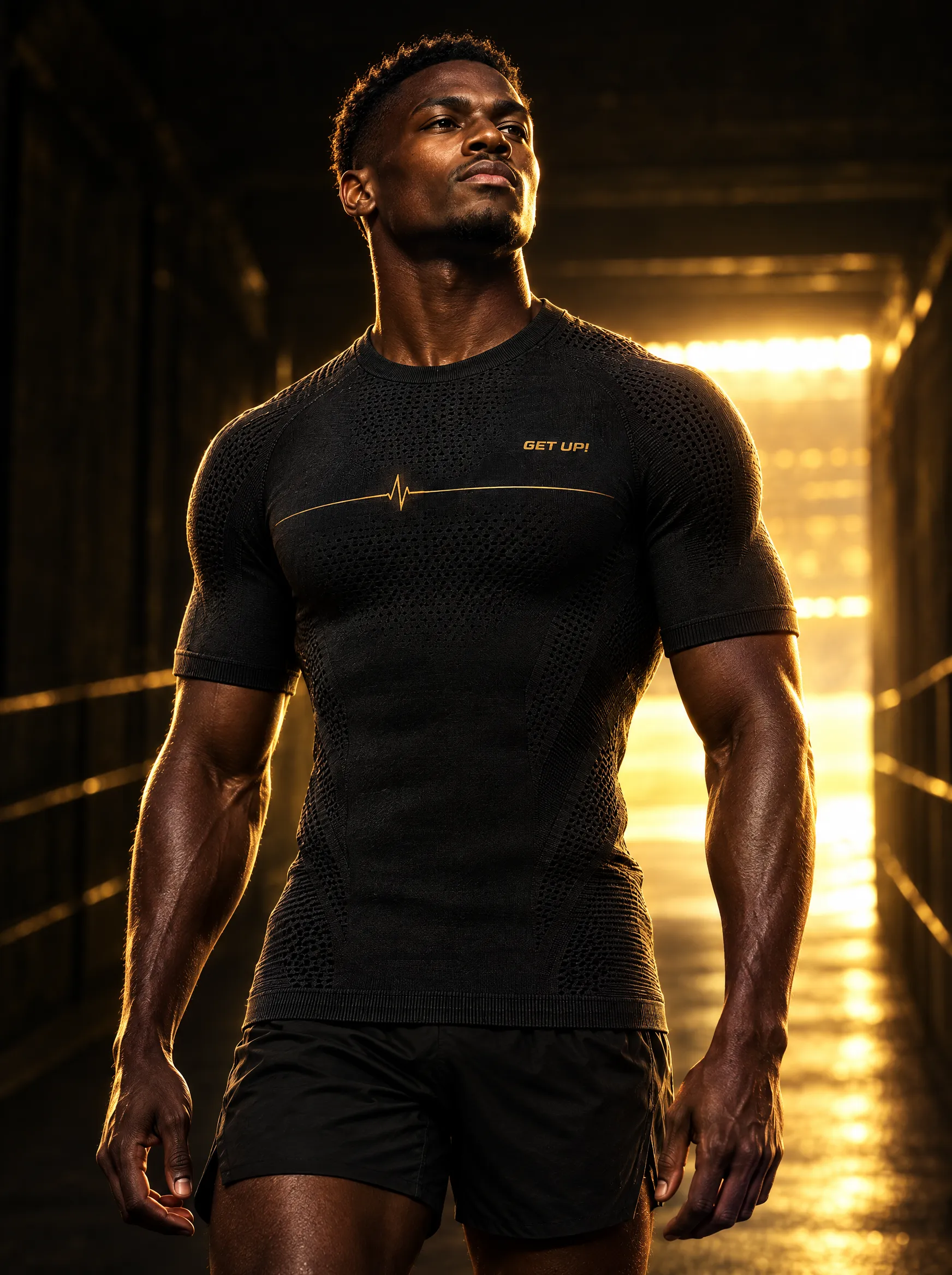 Podium Seamless Tee worn by an athlete