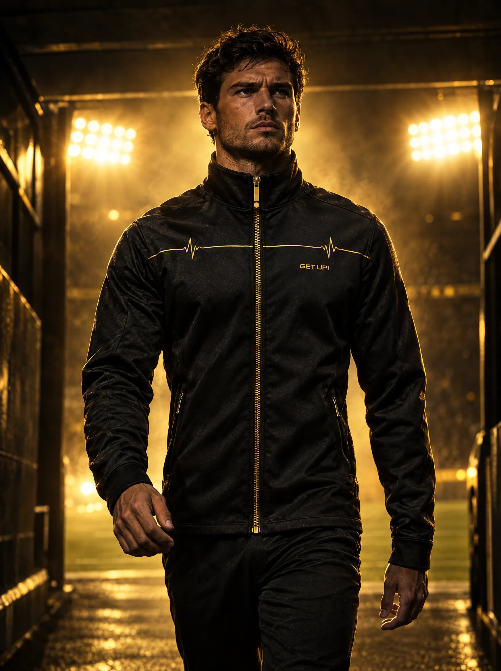 Podium Track Jacket worn by an athlete