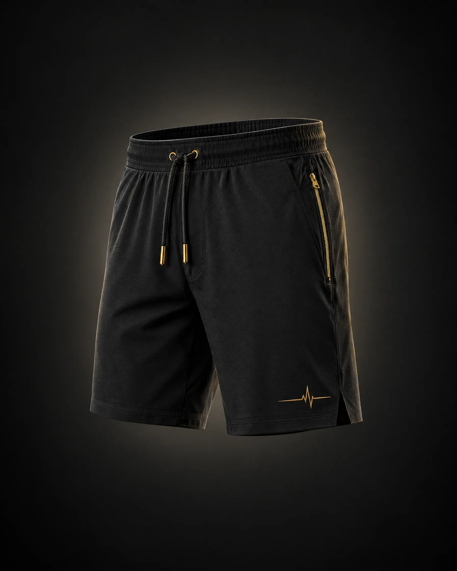 Iron 7" Training Short in black and gold
