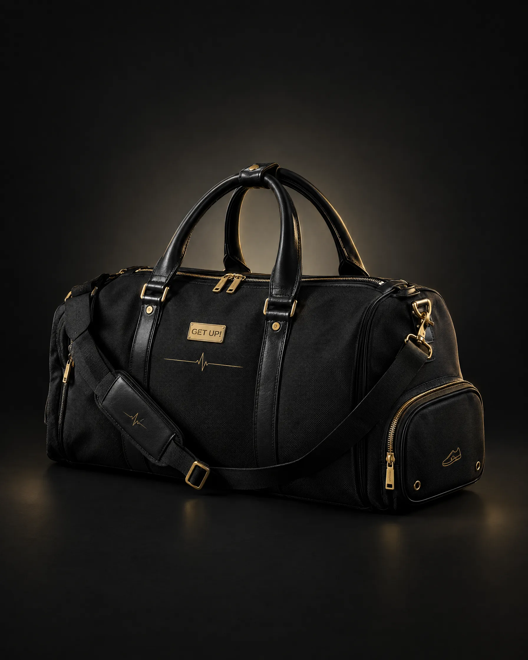 Victory Duffel 40L in black and gold